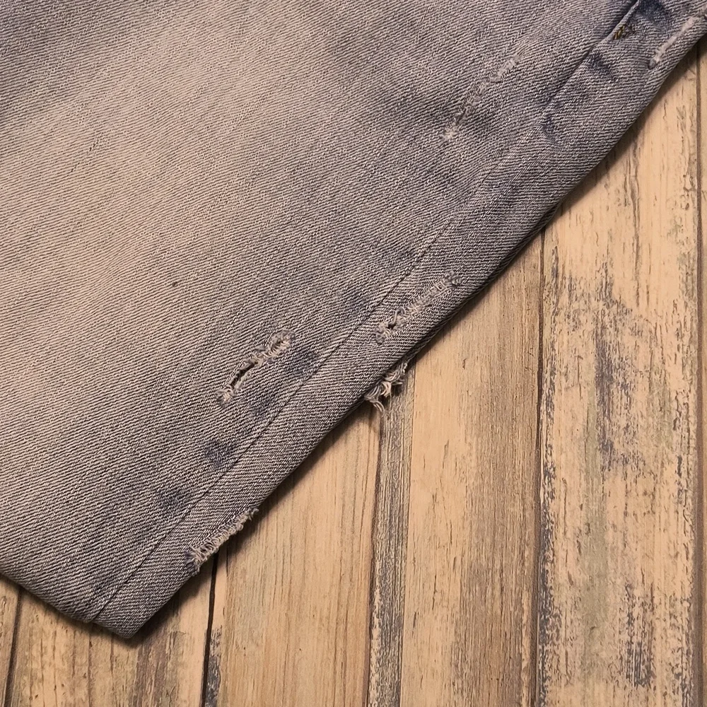 Gap Womens 1969 Best Girlfriend Distressed Jeans Straight Leg Sz 27 - Picture 6 of 7